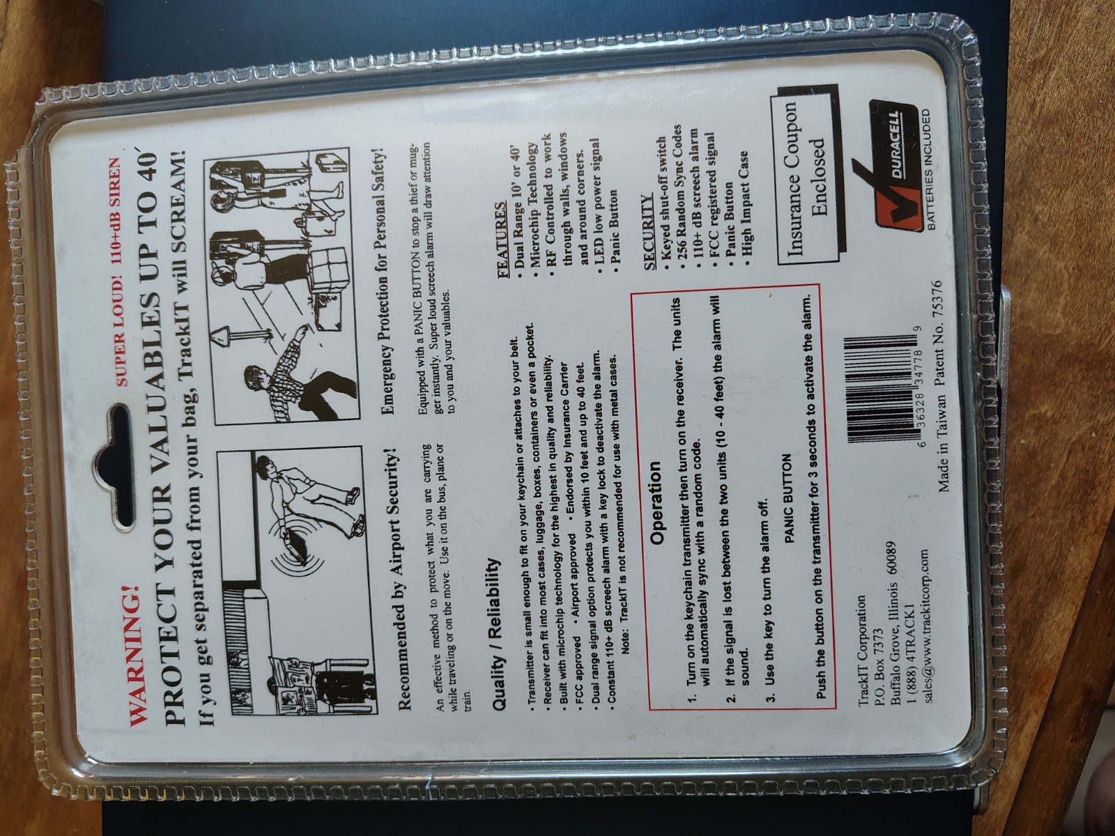 TrackIT Portable Anti-theft System