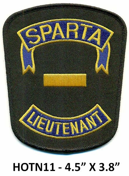 IN THE HEAT OF THE NIGHT - SPARTA POLICE LIEUTENANT PATCH - HOTN11