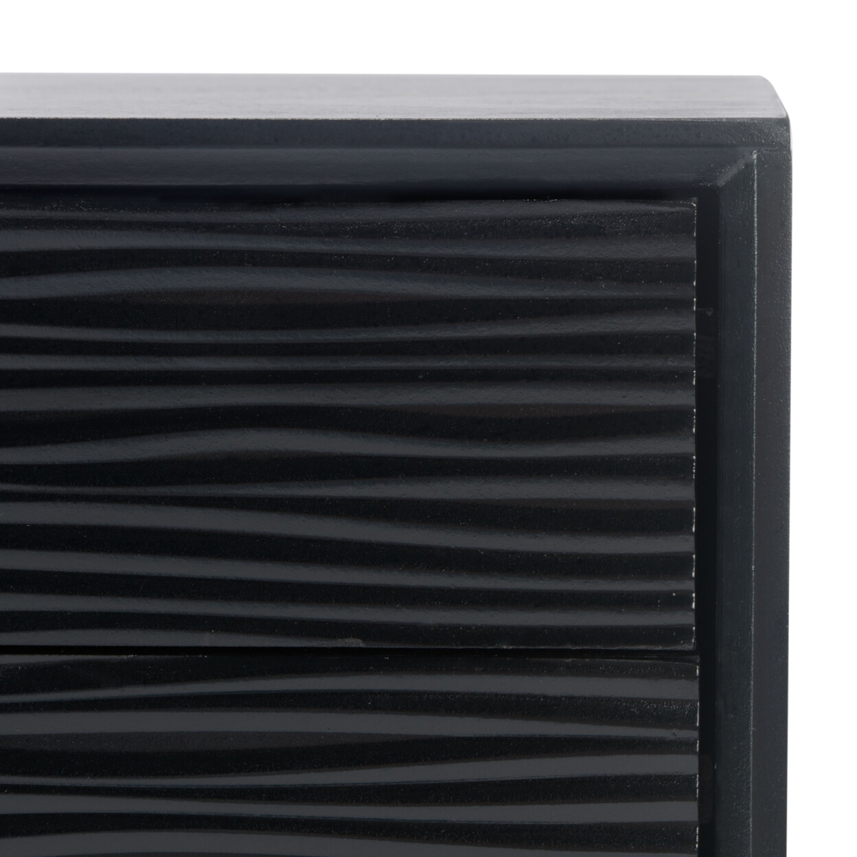 SAFAVIEH Aliyah 4-Drawer Console Table | Black |