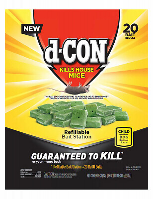 Refillable Mice Bait Station, 20 Refills