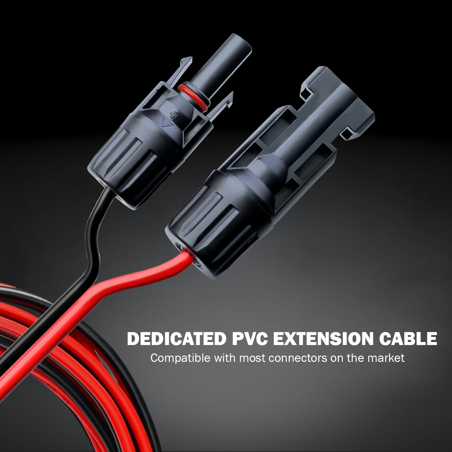MADCATZ 30 Feet 10AWG Solar Extension Cable, One Pair Parallel Solar Panel Ca...