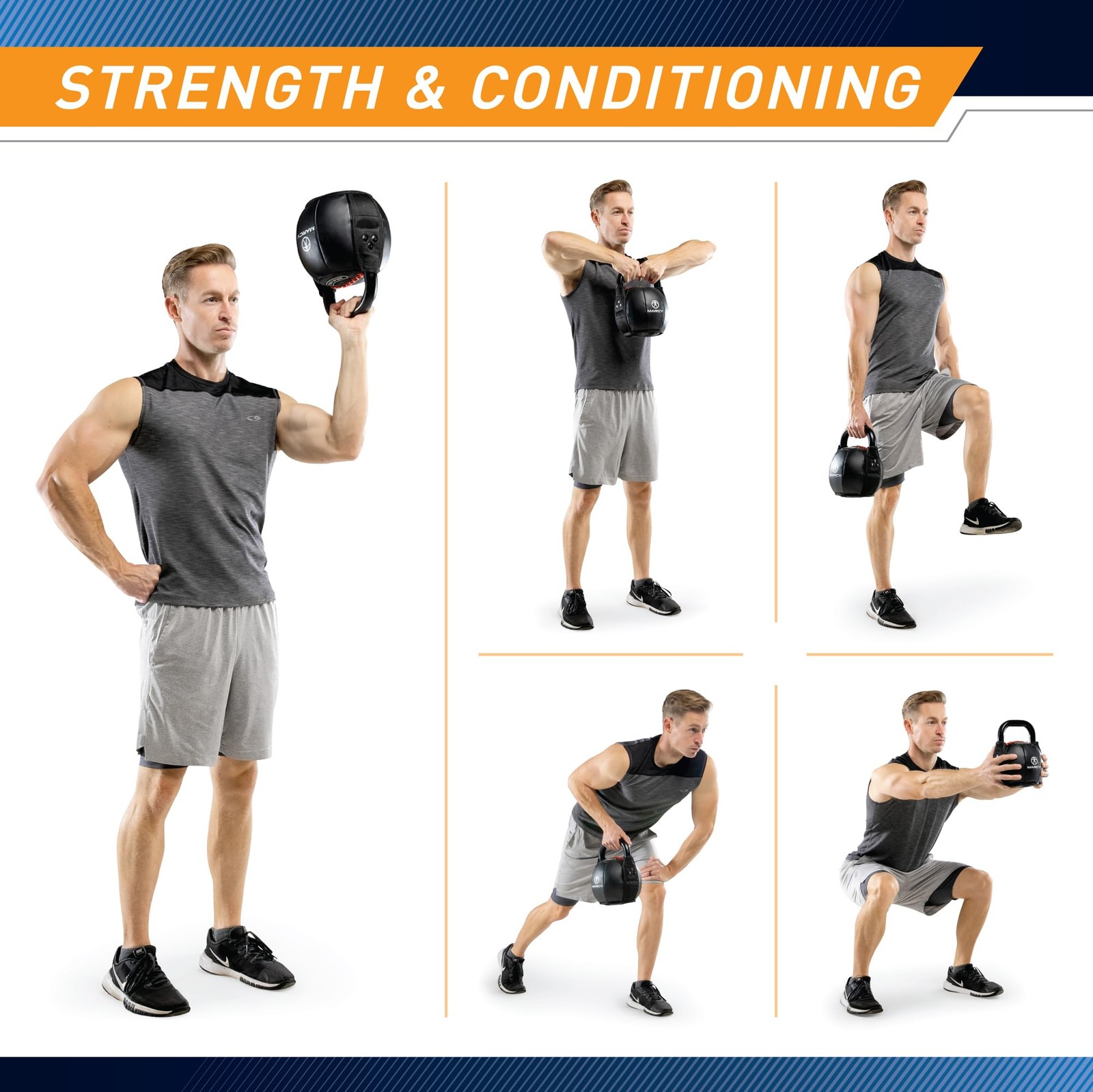 Soft Kettlebell with Handle for Weightlifting, Conditioning, Strength Trainin...