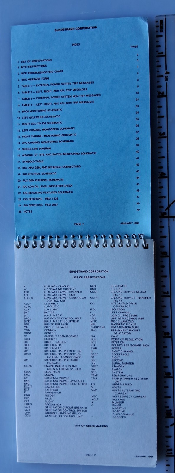 Sundstrand 757 ELECTRICAL POWER GENERATION SYSTEM TROUBLESHOOTING GUIDE, 1986