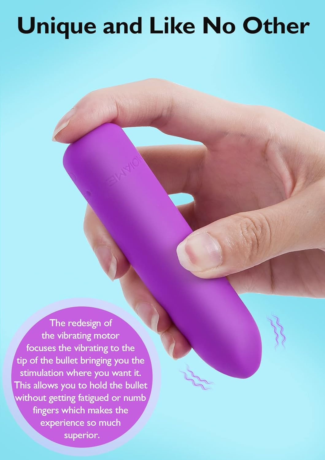 Small Bullet Vibrator for Women: Waterproof Mini Clit Vibrator with 10 Modes, Fu