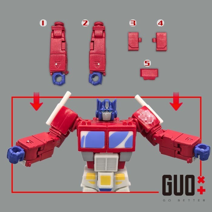 GO BETTER 3D DIY Upgrade Kit For SS Devastation OP Prime （#PART A）