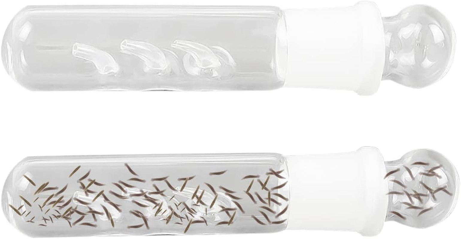 Planaria Trap Leech Trap Flatworm Trap 3 Holes Leeches Catcher Glass Tube for Aq