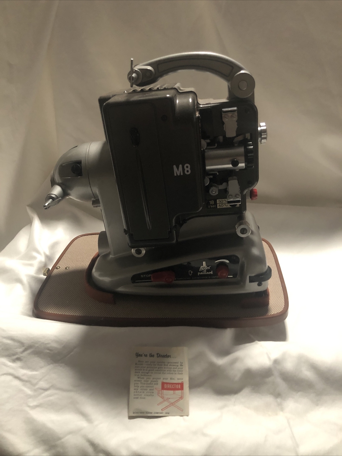 8mm M8 BOLEX PAILLARD PROJECTOR Not Tested No Returns