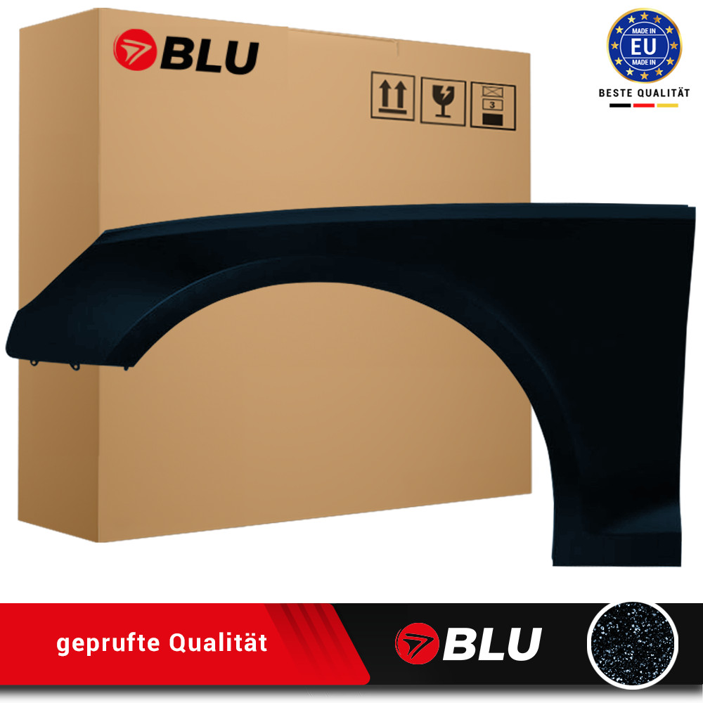 Fender For AUDI A4 B9 S4 LY9T Left Black 2015-2019 Front Painted New