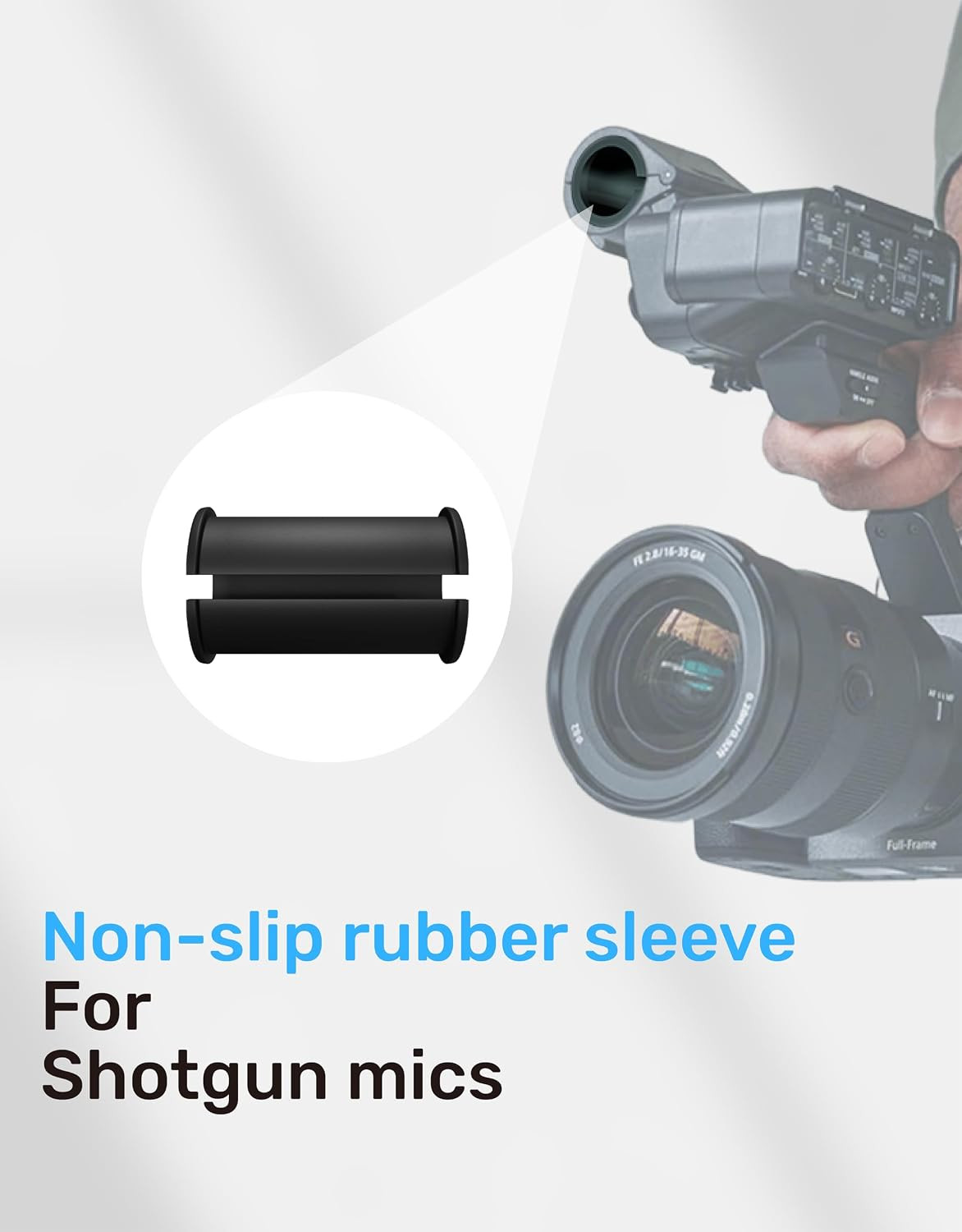 5Pcs Microphone Shock Mount Rubber Sleeve, Compatible with Sony Camcorder Rode N