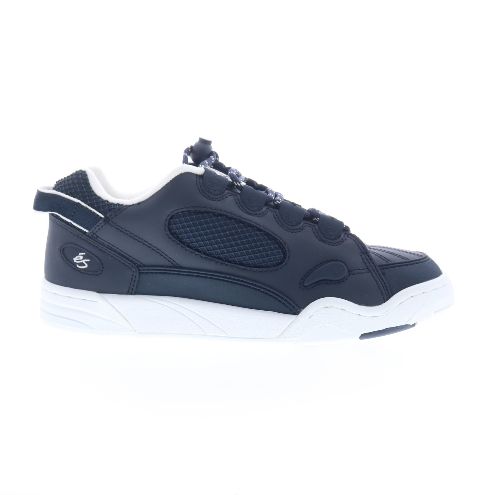 ES Muska 5102000063472 Mens Blue Leather Skate Inspired Sneakers Shoes
