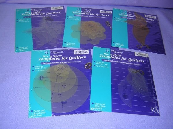 Lot of 5 June Tailor Mix 'n Match Templates For Quilters Unopened