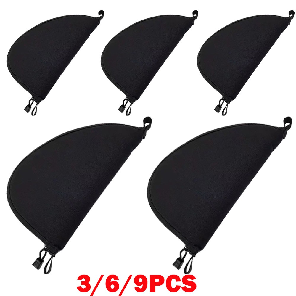 3/6/9x 8.5" Zip Up Pistol Case Black Cordura Padded Soft Lining For Gun AC126 US