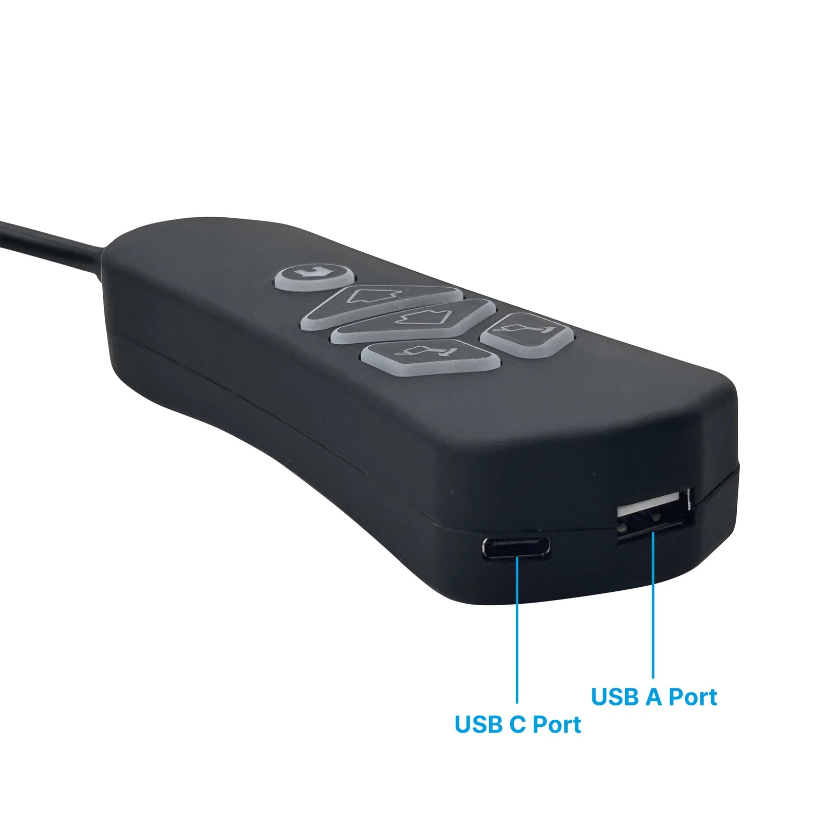 Power Recliner 5 Button 5 Pin Remote Control with Home Button and USB A C Ports