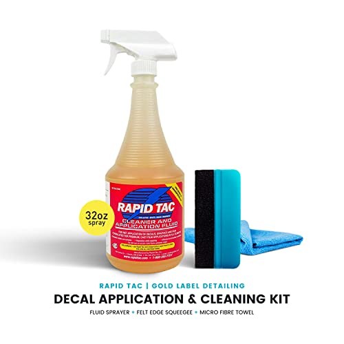 32oz Cleaner and Application Fluid Kit | Includes Felt Edge Squeegee 32 Ounces