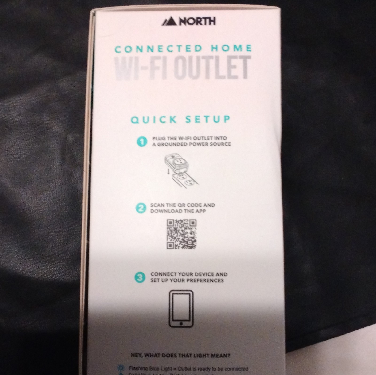 North Wi-Fi Smart Plug Outlet, White, Timer Remote/Mobile Control, Indoor