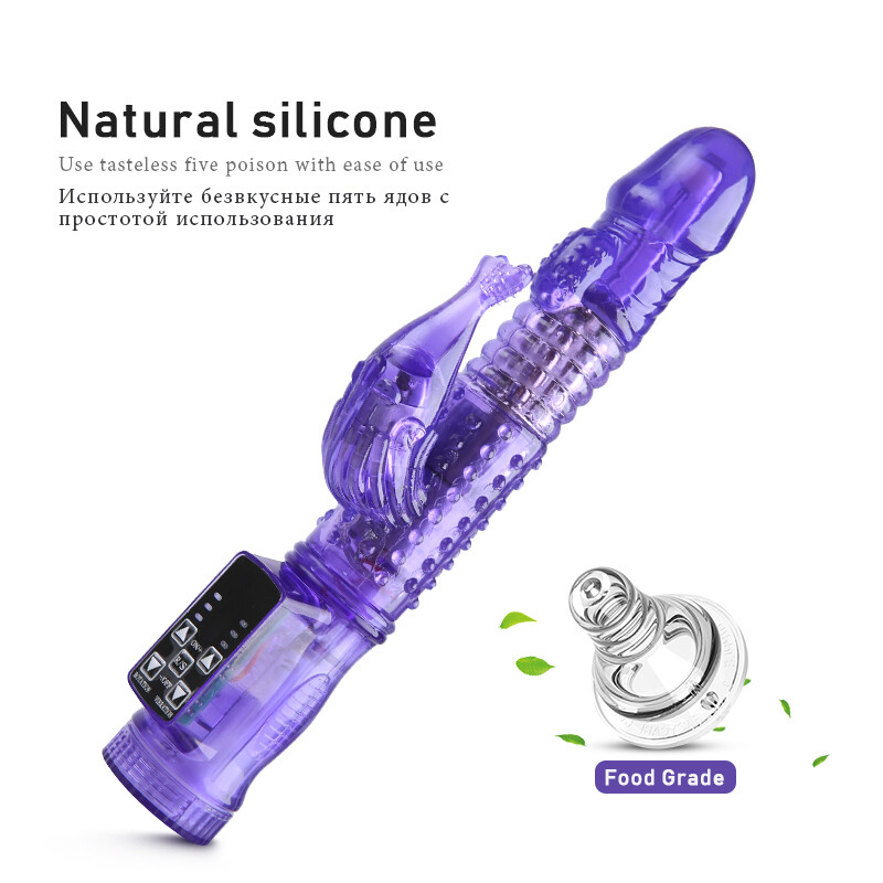 Rabbit Vibrator G-spot Dildo Vibe Waterproof Massager Sex Toys for Women Couple