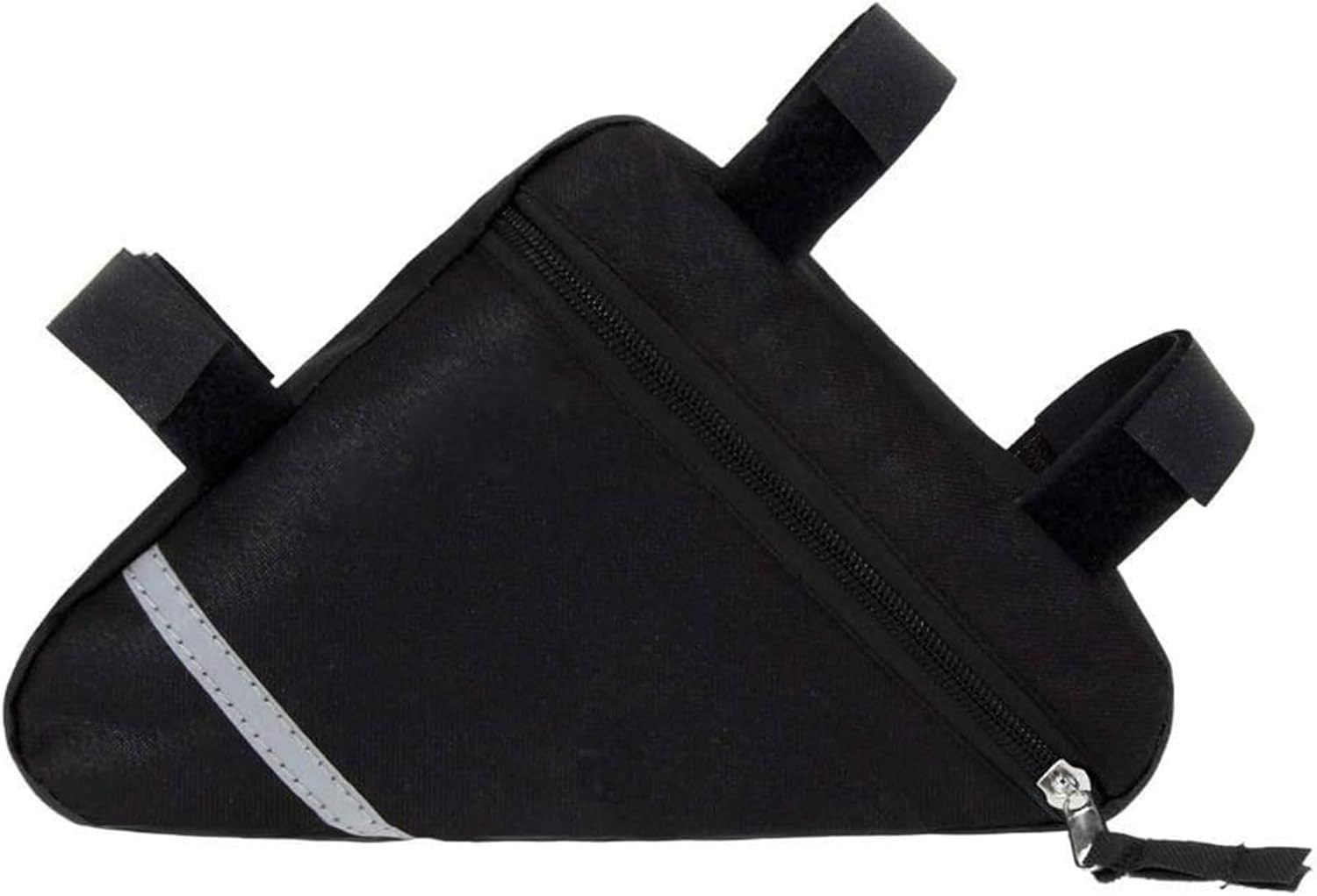 Compact Bicycle Frame Bag - Reflective, Lightweight & Easy to Install, Black