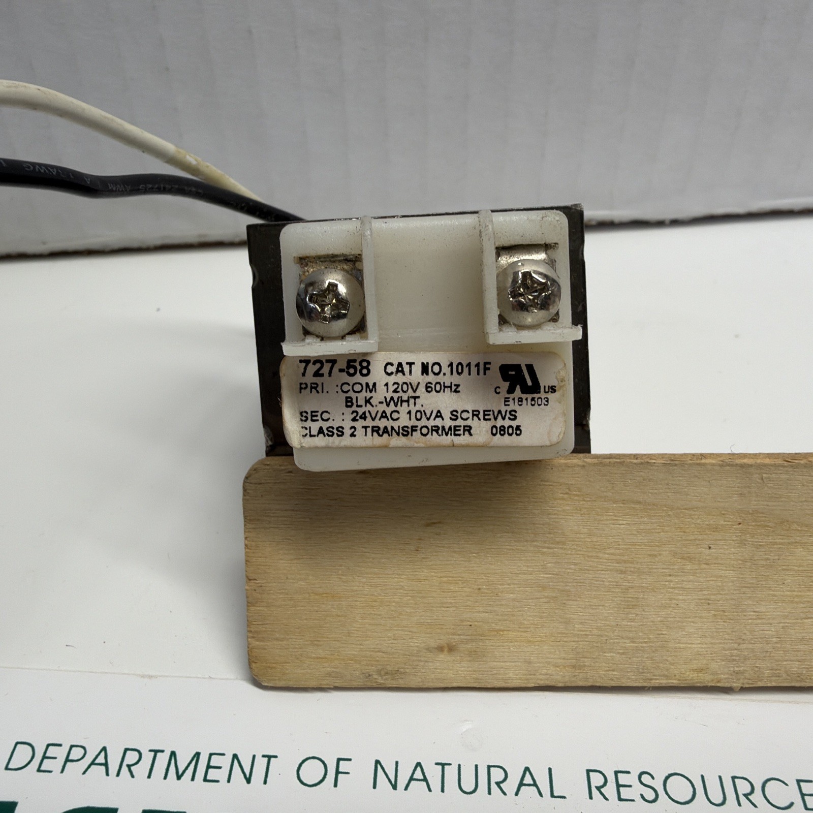 727-58 TRANSFORMER CLASS 2, 120V, 60HZ D3