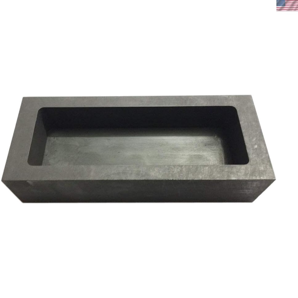 1250g Graphite Ingot Crucible for Casting Gold & Silver - Compact & Lightweight
