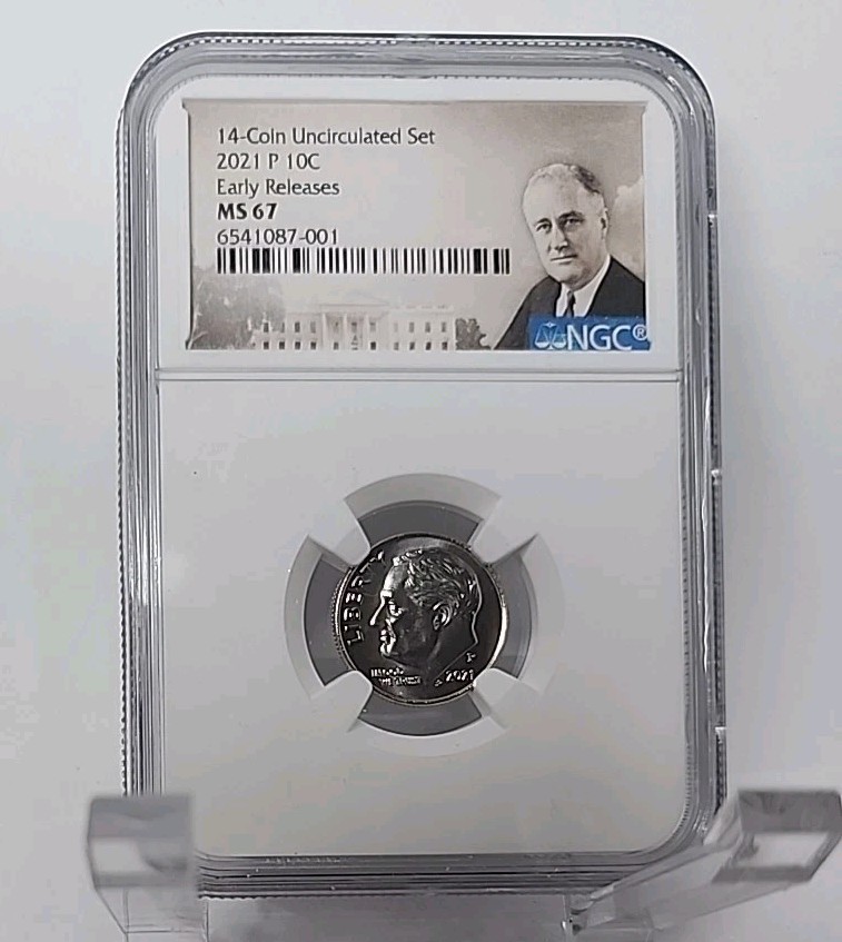2021 P Roosevelt Dime 10c NGC MS 67 EARLY RELEASES