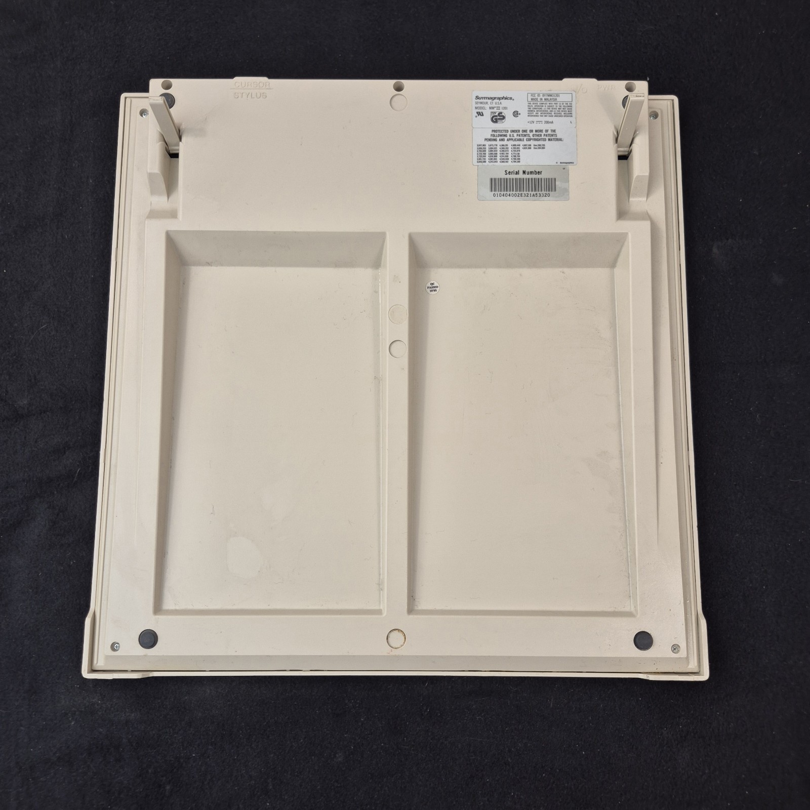 Summagraphics SummaSketch III MM 1201 Graphics Drawing Table NO PWR CRD/UNTESTED