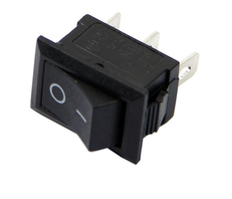 5PCS AC 6A/250V 10A/125V 3 Pin Terminal Snap-in On-Off Boat Switch Black Rocker