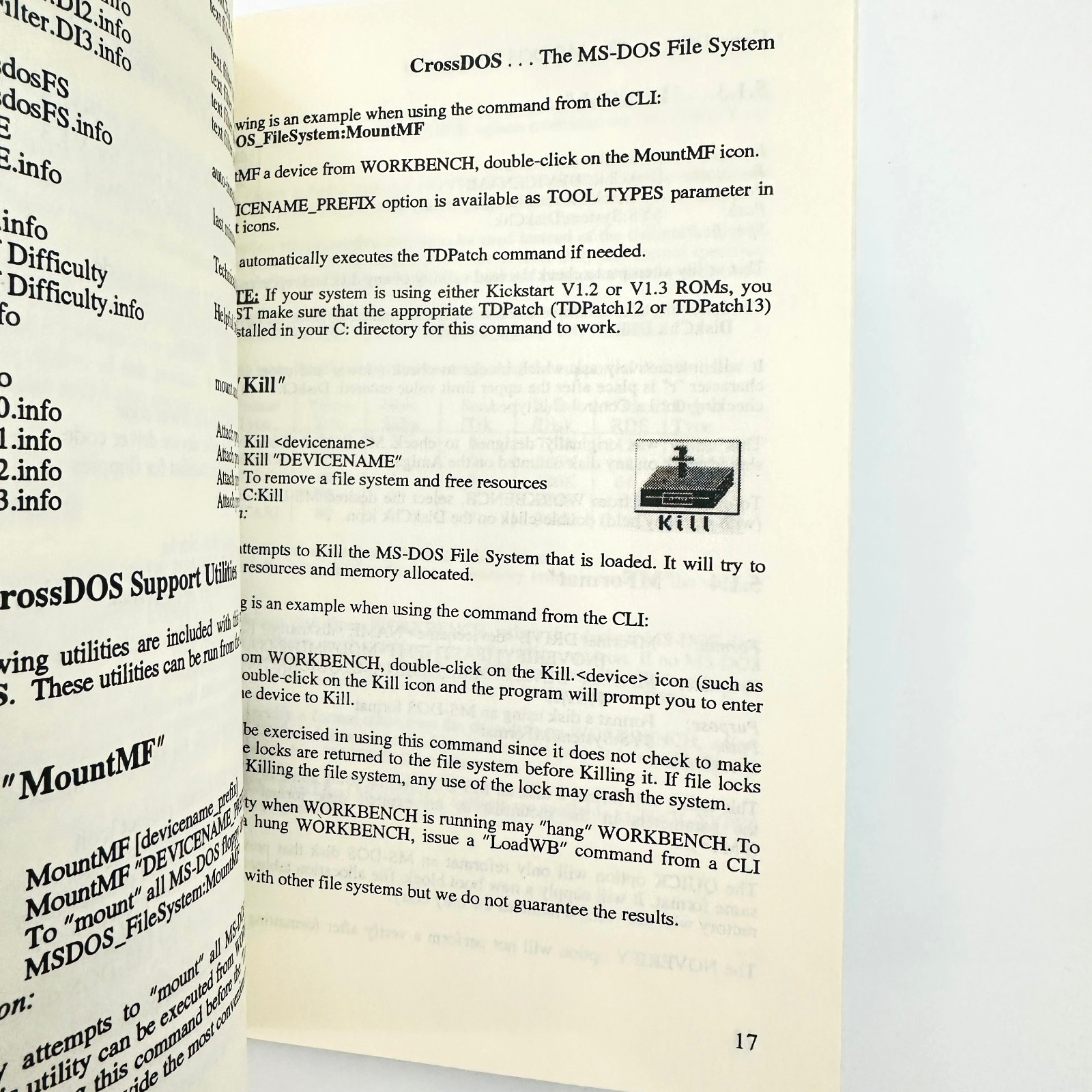 Replacement Manual For Cross DOS 4.0 for Commodore Amiga