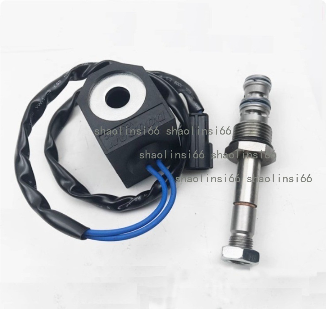 Pilot Solenoid Valve Core Coil For Doosan Daewoo 150 /220 /225/300-5-7 Excavator