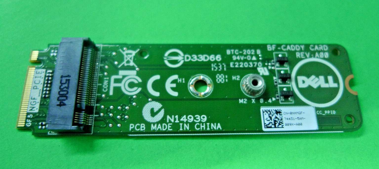 NEW Genuine Dell XPS 8900 SSD Cache Ready Boost BF-Caddy Card NXMGF