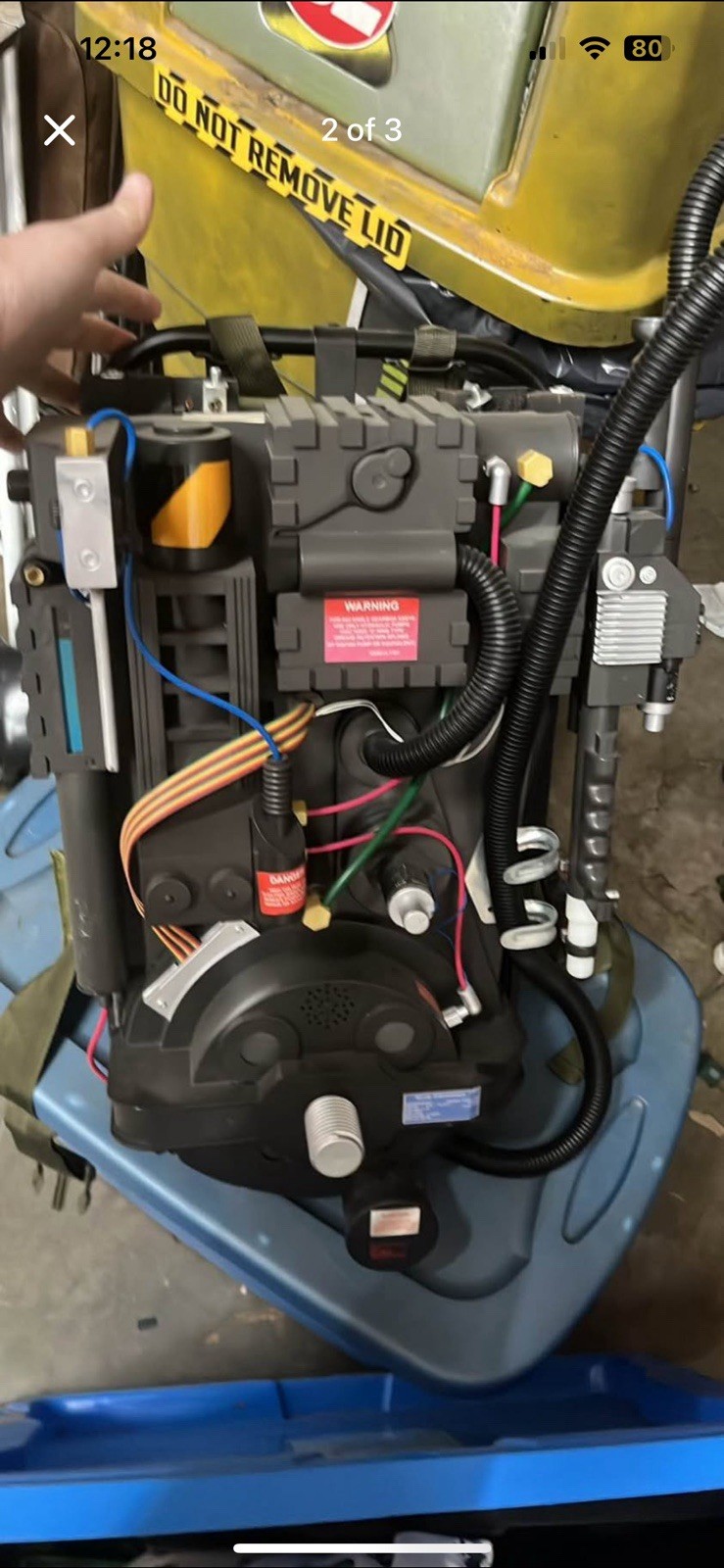 Spirit Halloween Ghostbusters Replica Proton Pack w/ Alice Frame