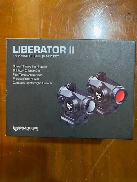 Swampfox Liberator II 2 MOA Mini Dot Reticle Optic