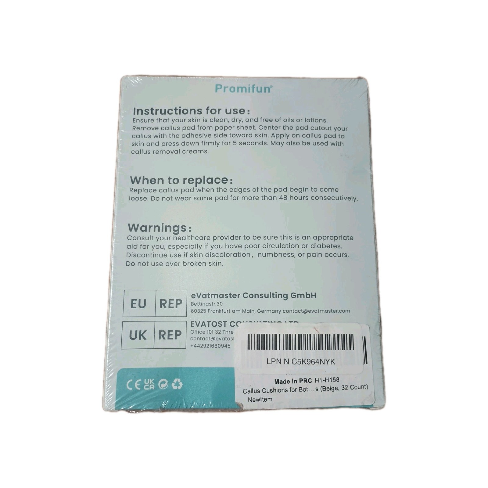 Corn CushionsforFootCallus - RoundFoamPaddingwith32 Count,RelievesPain,Pressure