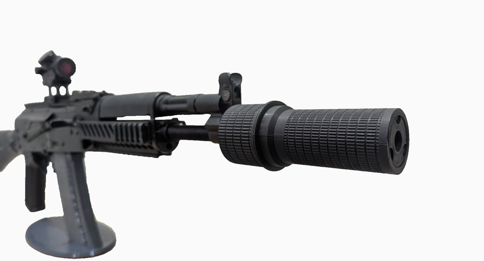 Airsoft 14mm CCW Barrel Extension, PBS S Style, AEG, GBB, Black, Toy, Accessory