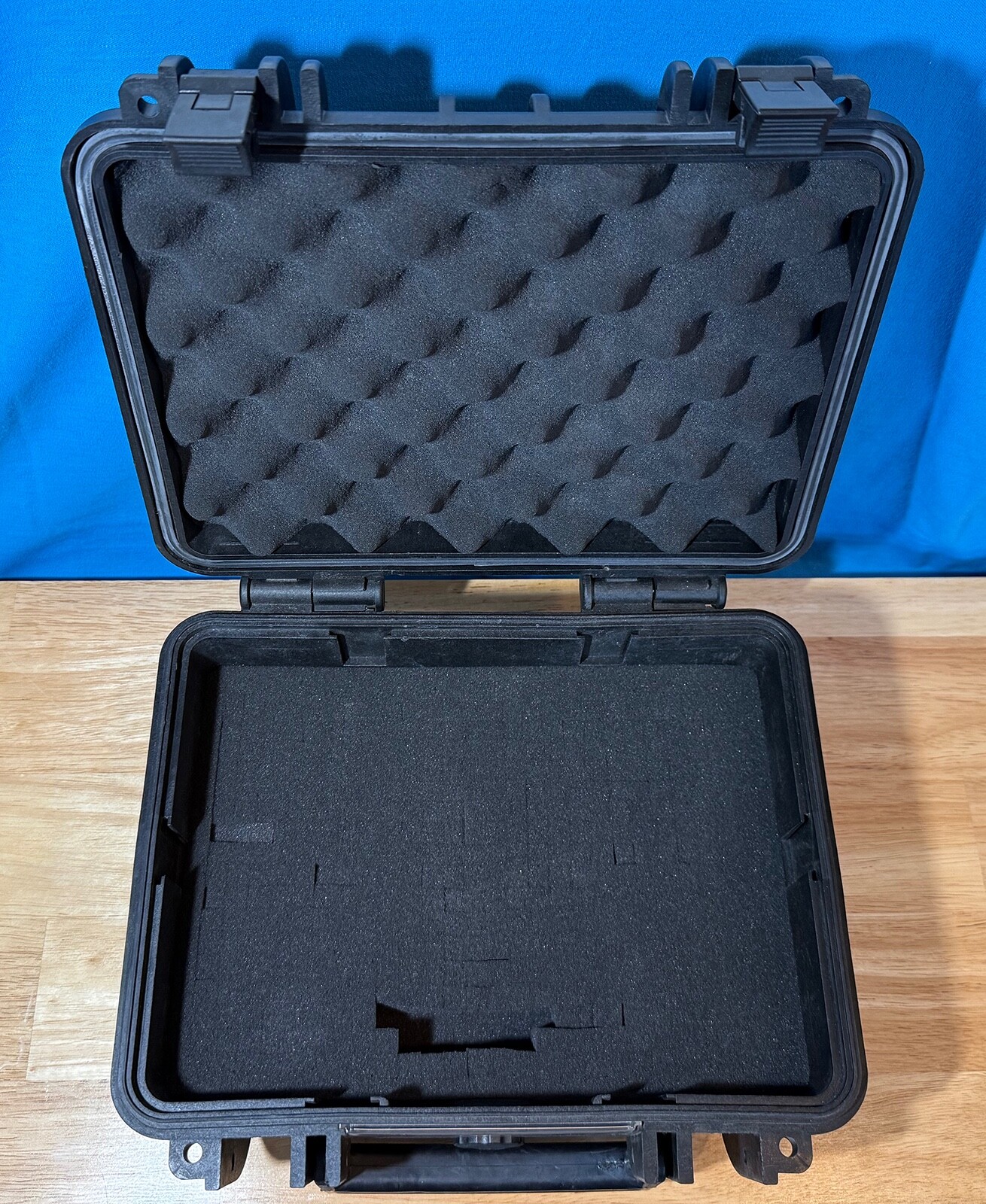 Black MONOPRICE Weatherproof Hard Case with Customizable Foam
