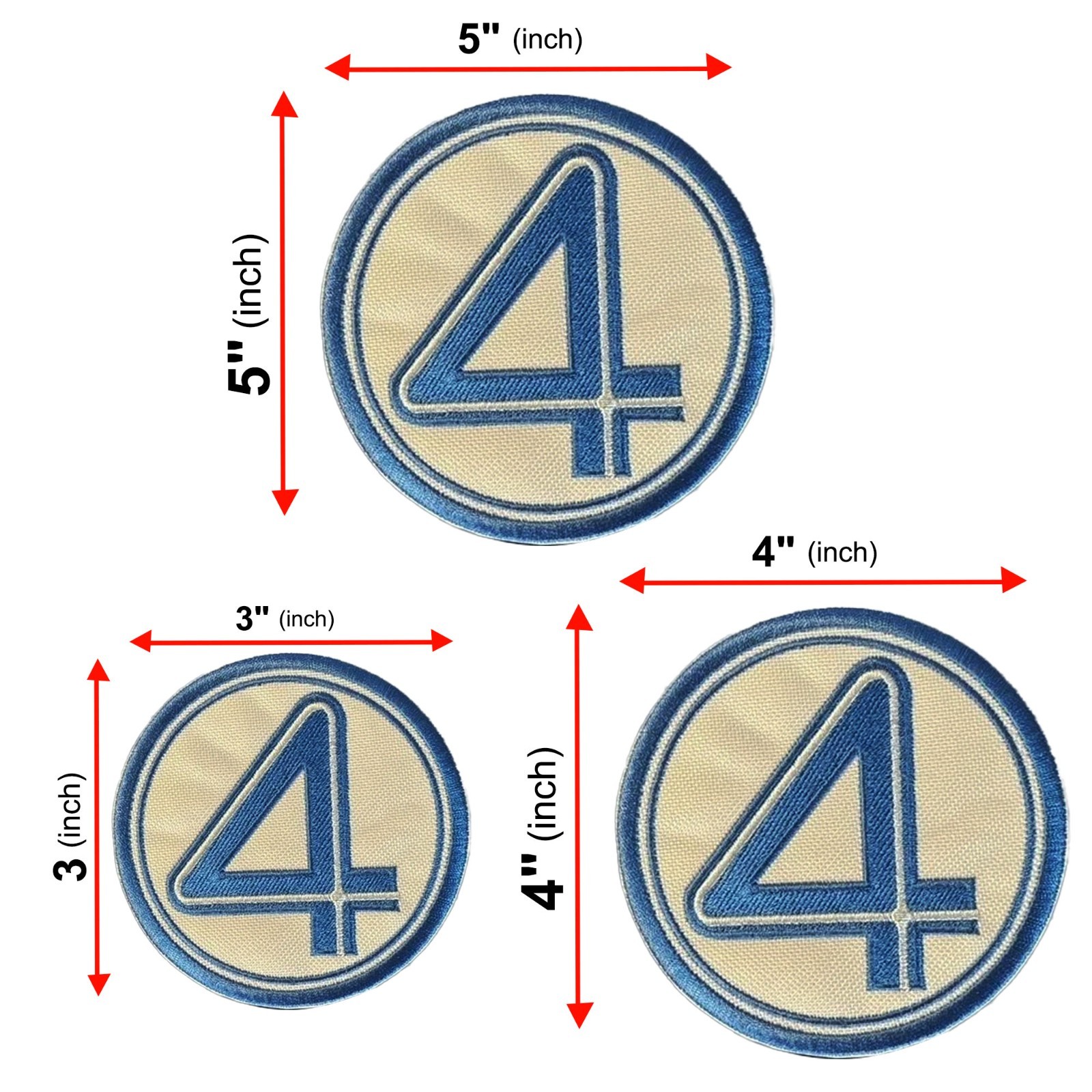Fantastic Four Patch Multi Sizes