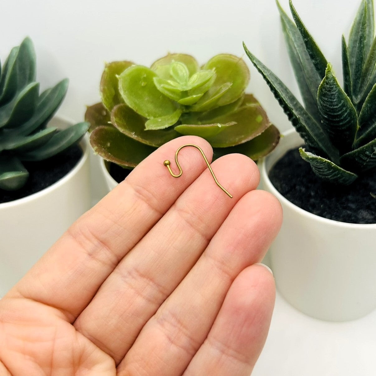 Bronze Shepherd Fish Hook Earring Wires, 21x12mm - US Selle