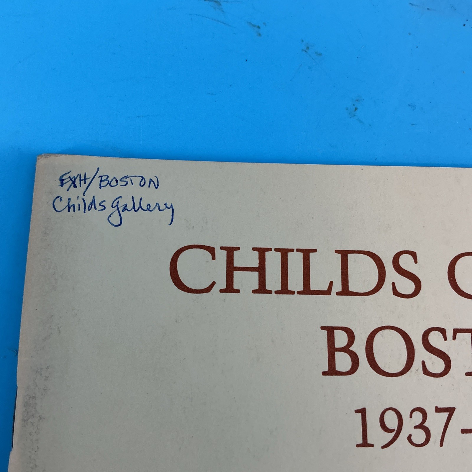 - Childs Gallery Boston 1937-1980