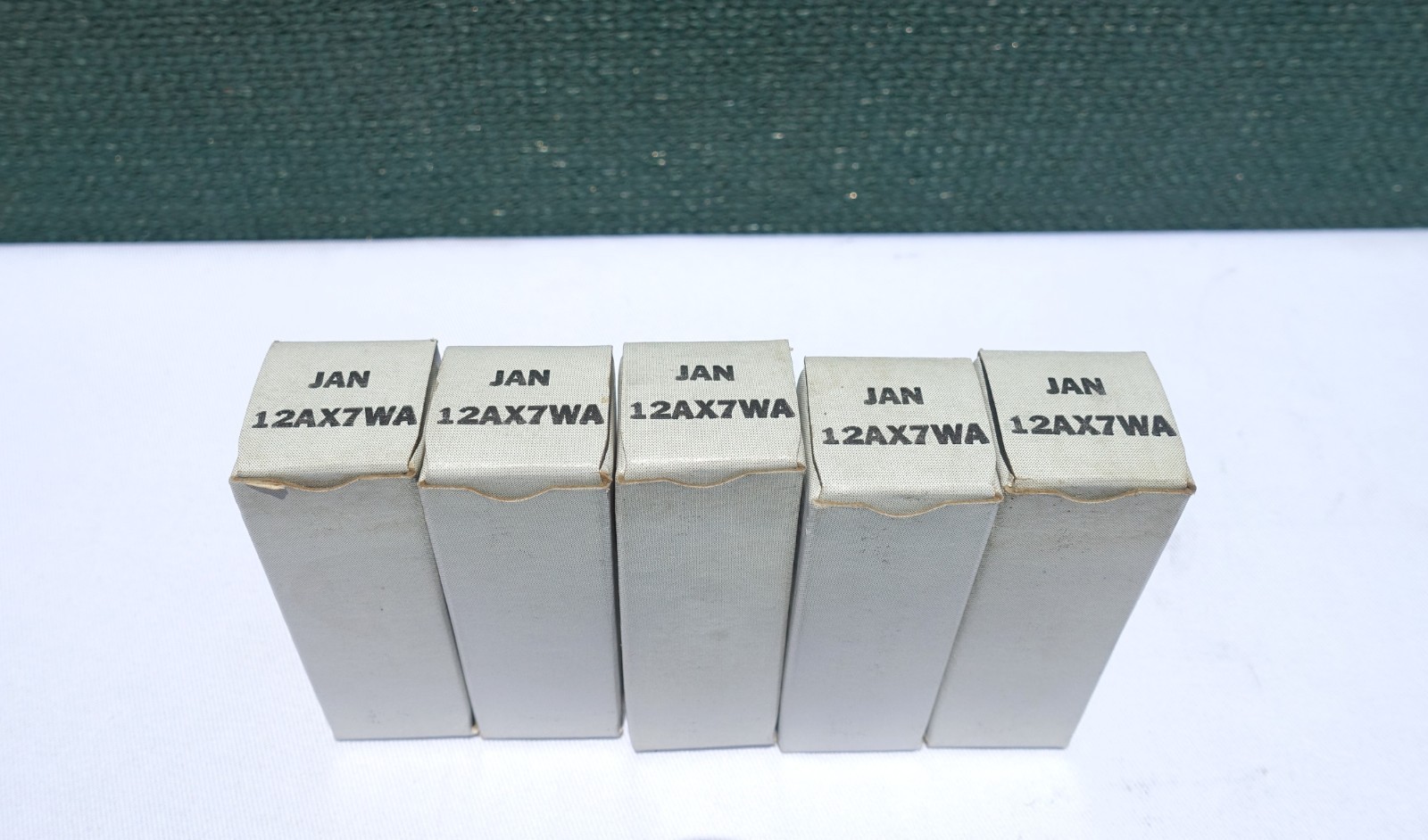 G.E  JAN 12AX7WA  Tubes Grey Plates  NOS  (Lot of 5pcs)