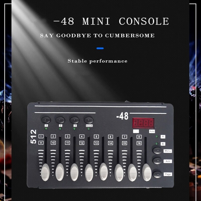 Lightweight DMX512 Stage Lighting Controller 3PIN 2W Low Power Easy to Operate