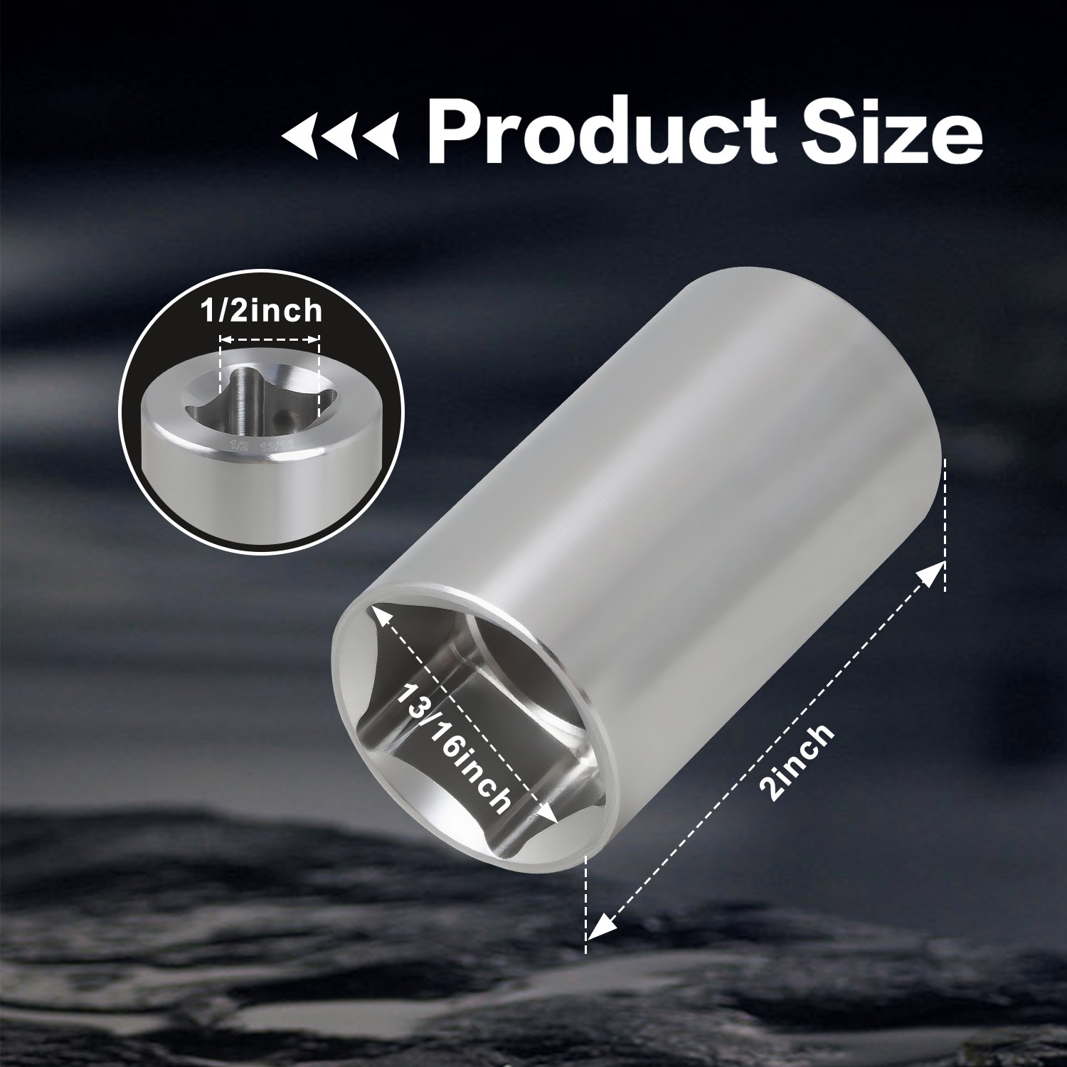 13/16" Penta Socket with 1/2" Drive Pentagon Socket for Pentagon Bolts Nuts