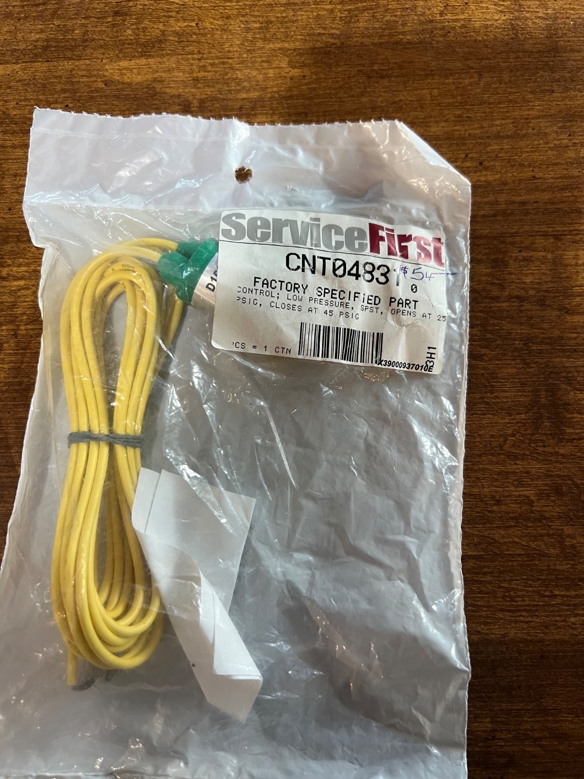 Trane CNT04831 CONTROL; LOW PRESSURE New