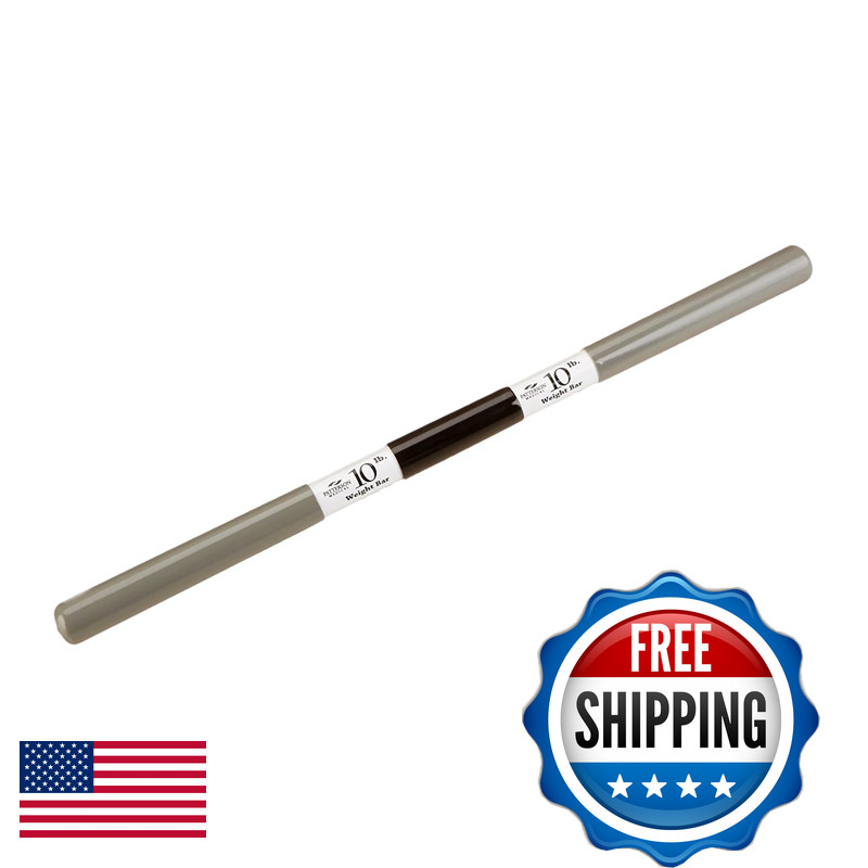 Sammons Preston Rehab Weight Bar Black 10 Pounds Weighted Bar For Exercise