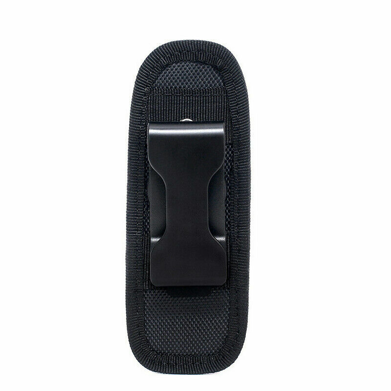 LED Flashlight Holder Carry Belt Pouch Nylon Holster Torch 360 Degrees Rotatable