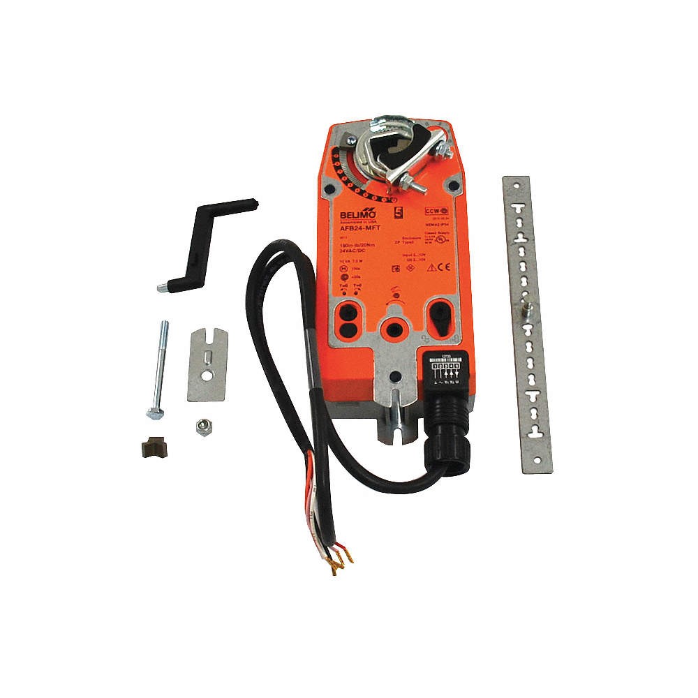 BELIMO AFB24-MFT Actuator, Damper, 180 in-lb, 24V AC/DC 40LV71