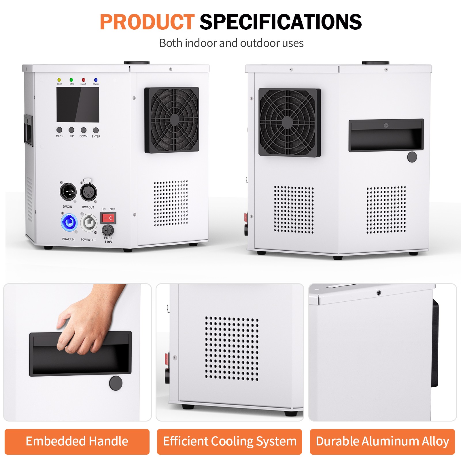 1200W Cold Spark Machine Stage Effect DMX Firework with Wireless Remote Control