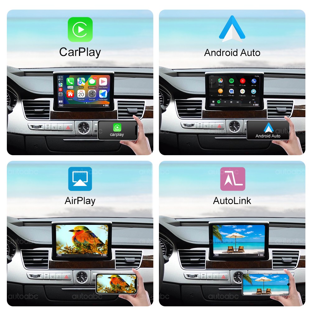 For Audi A8 2011-2017 Wireless CarPlay Android Auto Airplay Autolink Retrofit RT
