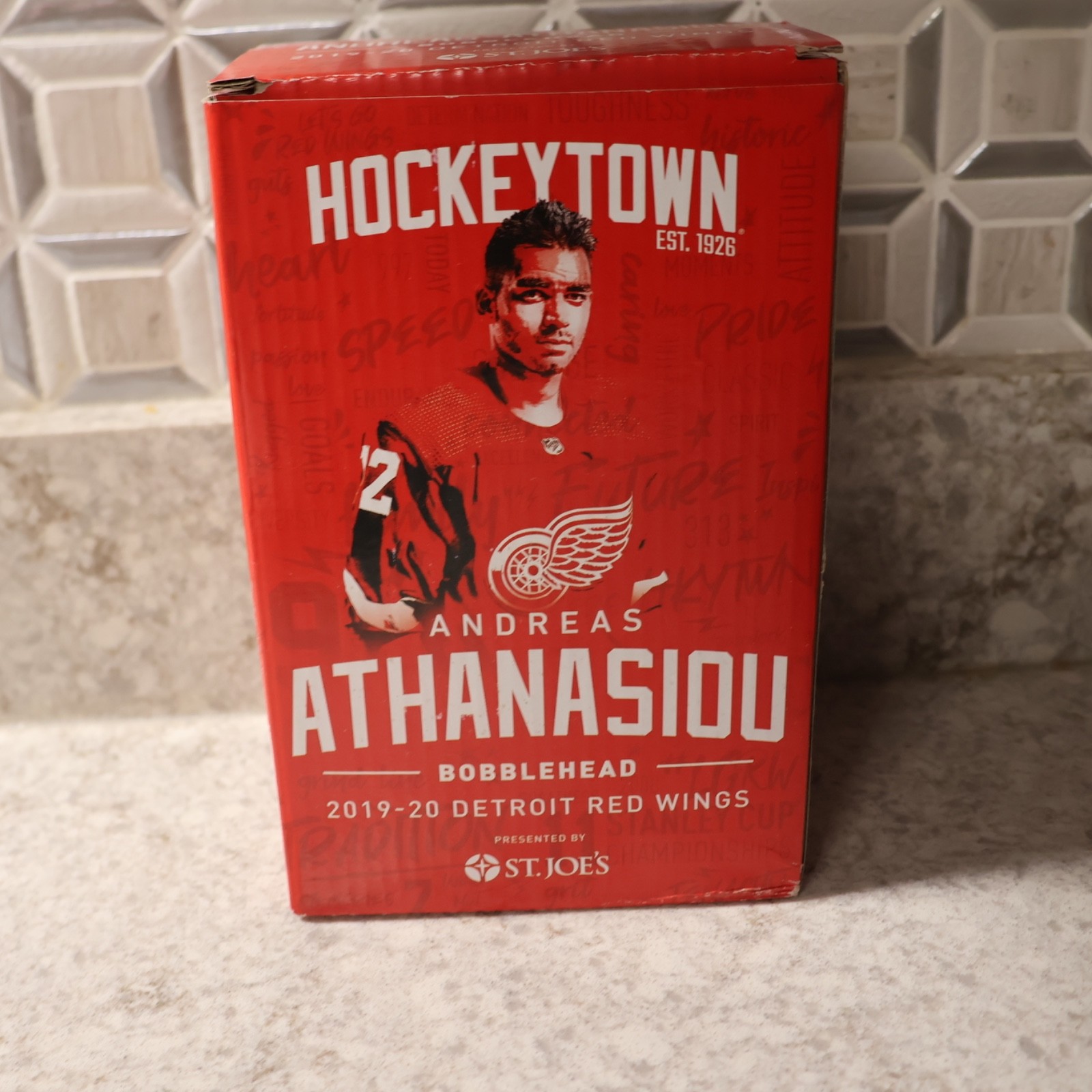 Andreas Athanasiou Detroit Red Wings 2019-20 Bobblehead Hockey