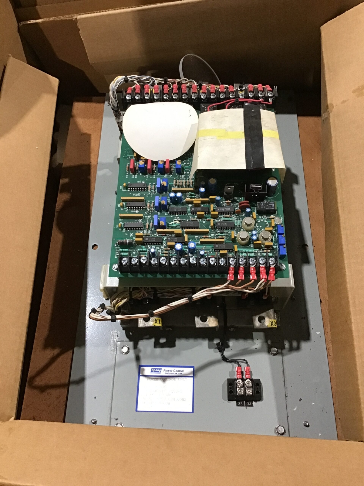 Spang E7495 Power Control Unit Input 575V 3PH 60Hz Output 0-60A