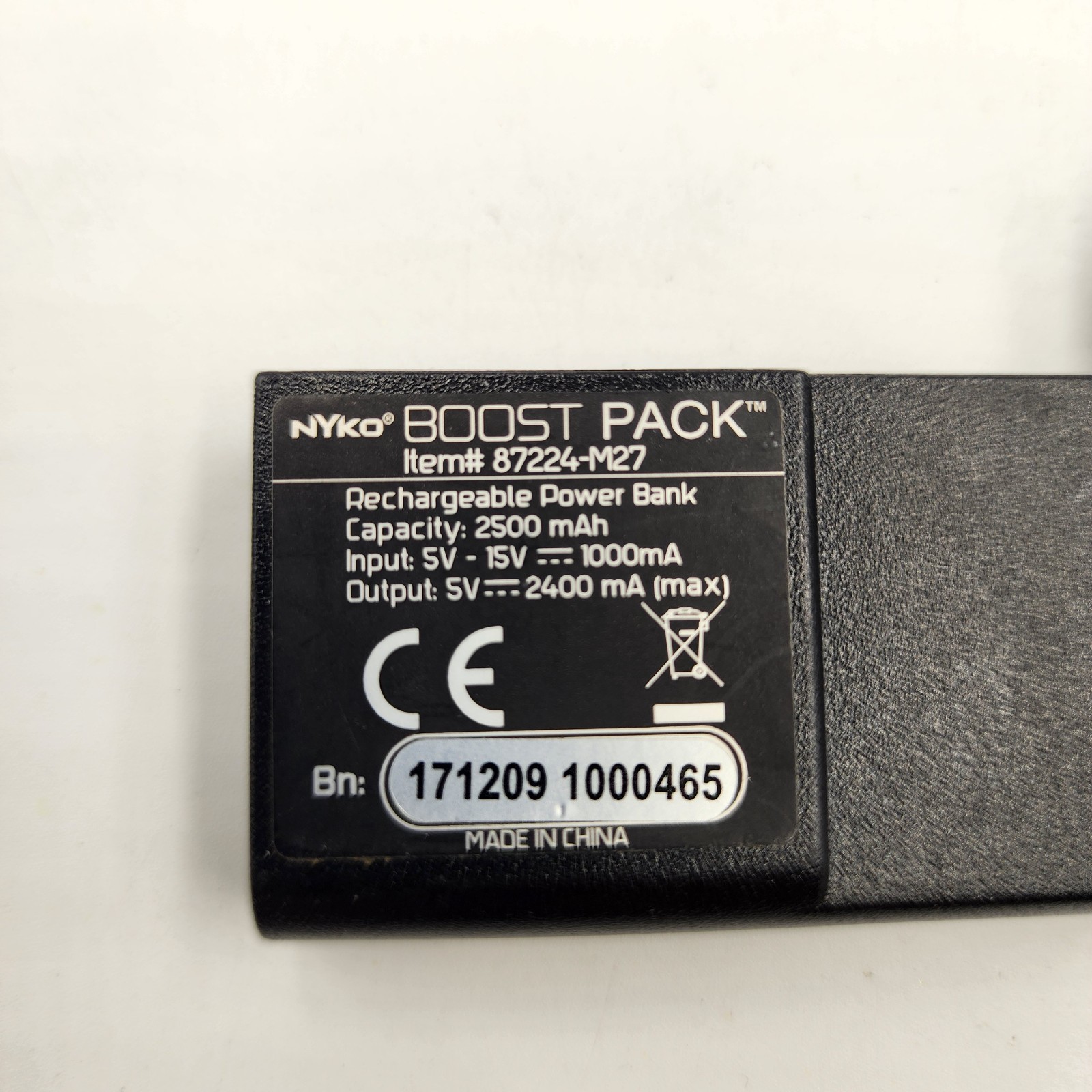 Nyko Rechargeable Boost/Power Pack 2500 mAh for Nintendo Switch *tested