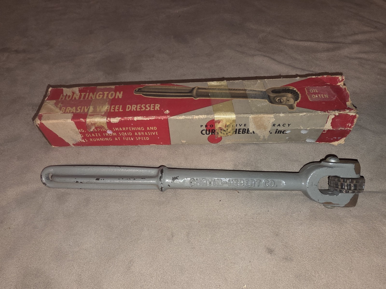 Vintage Huntington abrasive wheel dresser